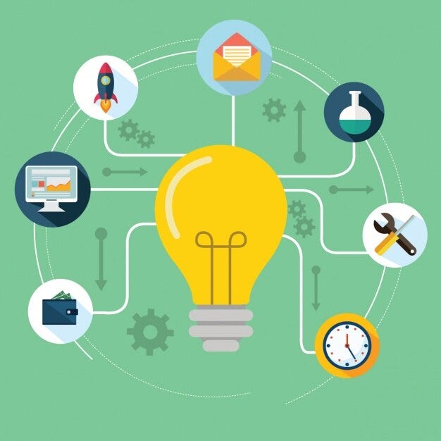 victoria-riess-leader-bulb-with-business-icons-flat-design